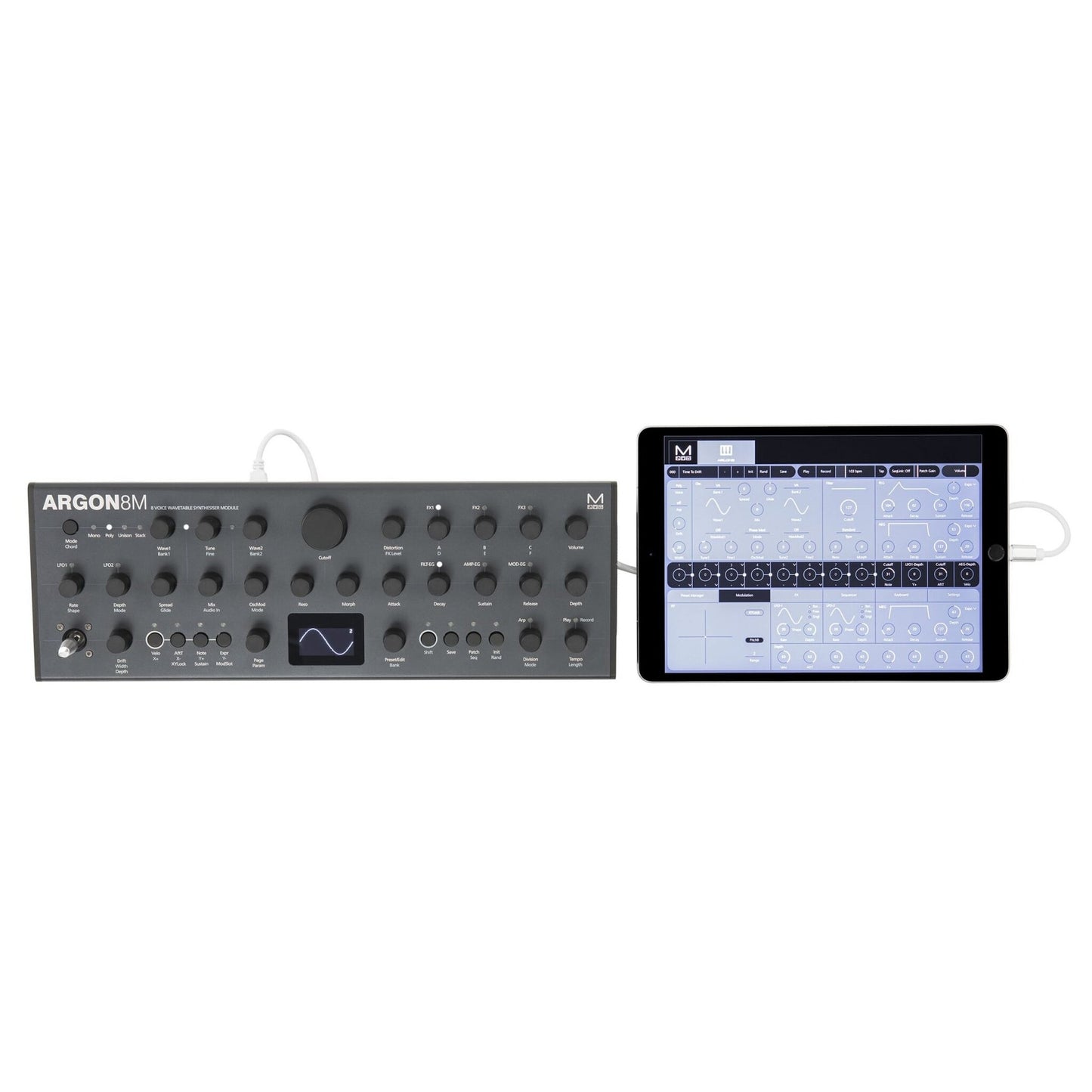 Modal Electronics Argon 8M Desktop 8-Voice Wavetable Synthesizer Module