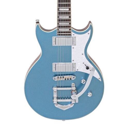 Aria Pro II 212-MK2 - Bowery-Chambered Doublecut with Bigsby, Phantom Blue