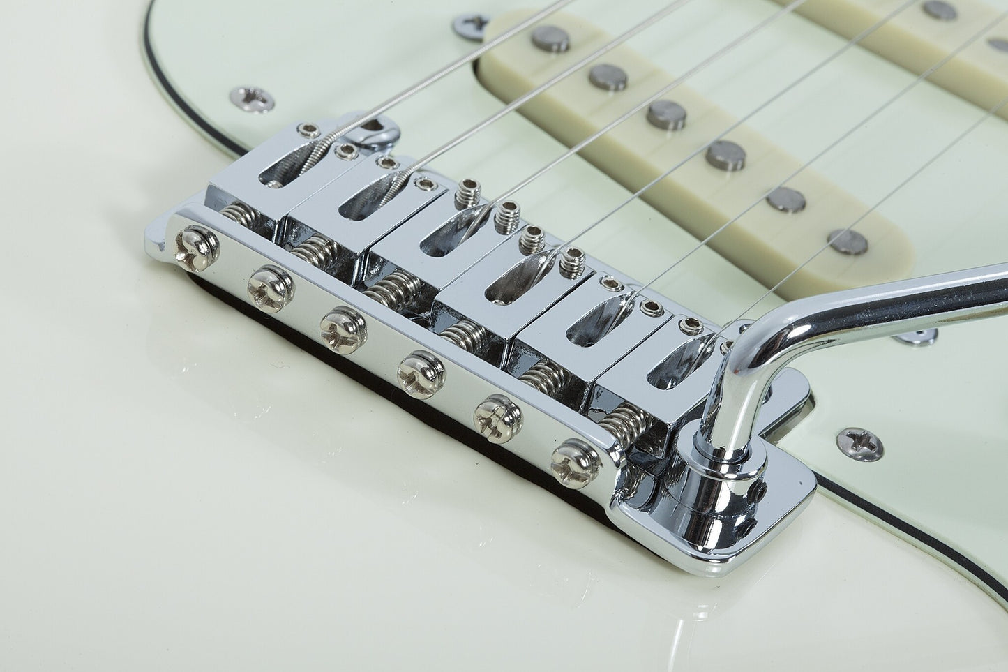 Schecter Nick Johnston Traditional S/S/S Electric Guitar, Atomic Snow (White), Diamond Series