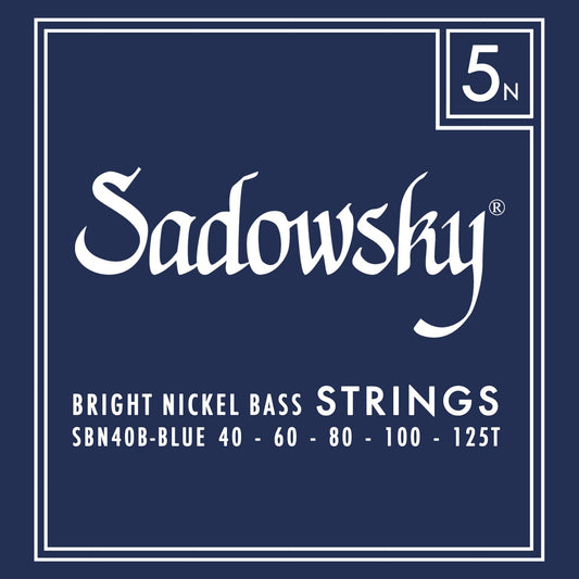 Sadowsky Blue Label Bass Strings Set - Nickel Taperwound 5-String (040-125)