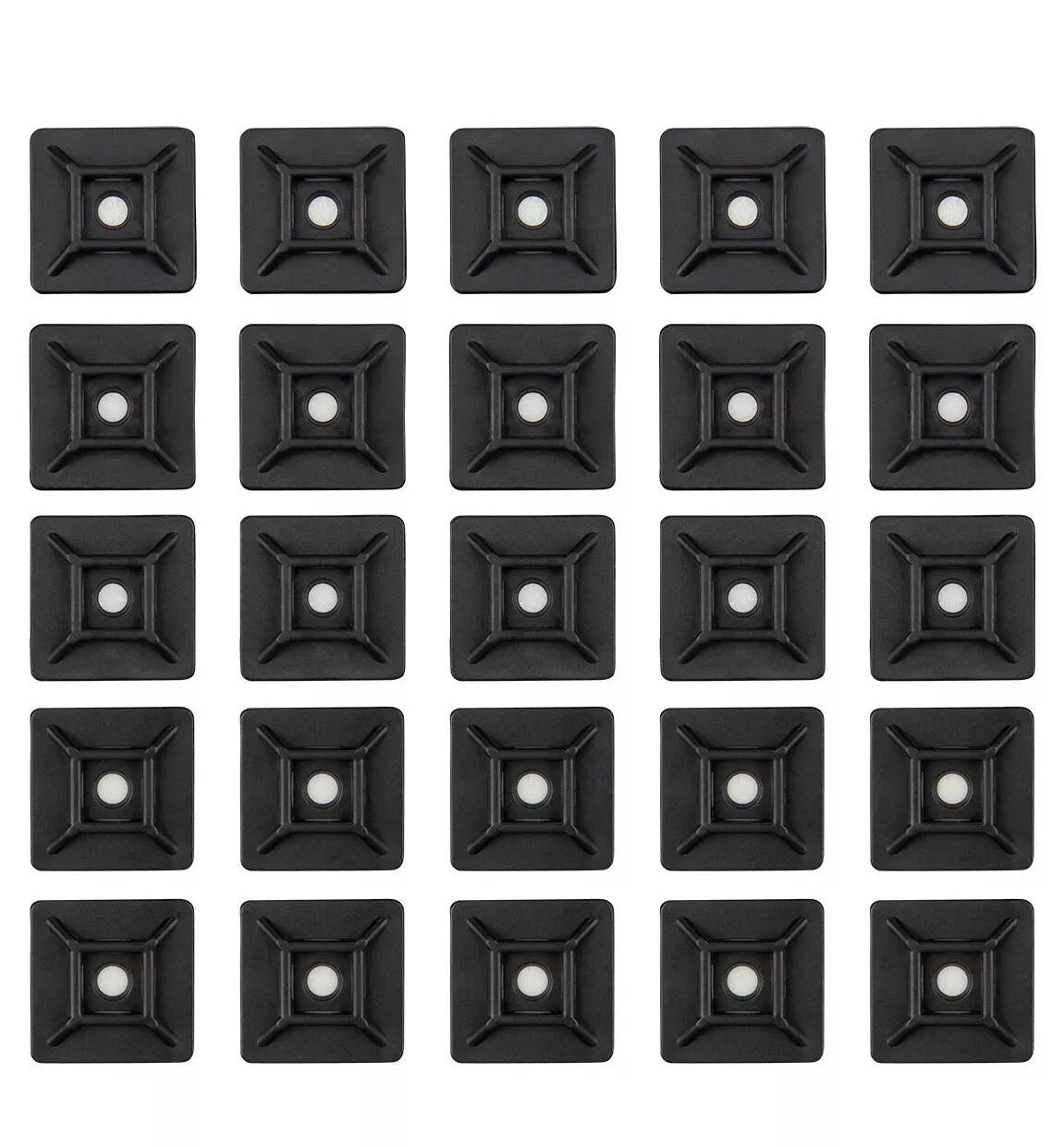 RockBoard Pedalboard Cable Organizer Set (50 Cable Ties + 25 Cable Tie Holders)