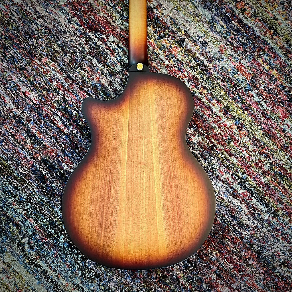 Cole Clark True Hybrid Thinline Acoustic-Electric Guitar, All AA Australian Blackwood, Cutaway, Balanced HH, Sunburst