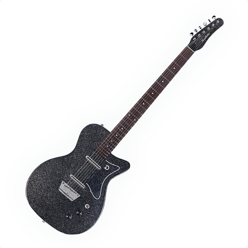 Danelectro 56 Baritone Electric Guitar, Black Metalflake