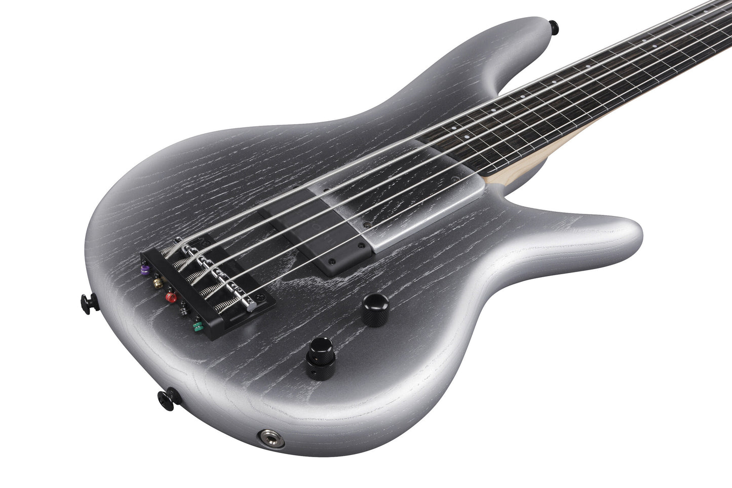 Ibanez Premium Gary Willis Signature 5-String Fretless Electric Bass w/Bag - Silver Wave Burst Flat (2024 Model Closeout)