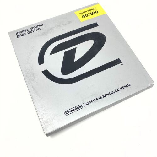 Dunlop DBSBN40100 Nickel Wound Super Bright Bass Strings, Light 4-String Set (40-100)