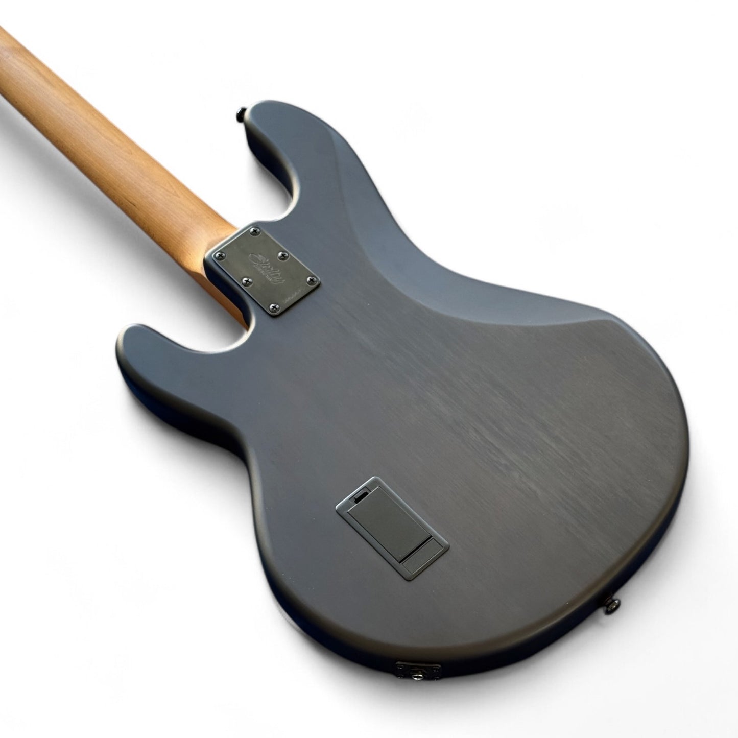 Sterling by Music Man StingRay Ray34, 4-String Bass, Trans Black Satin, Flame Maple, UNIQUE non-production sample (MINT)