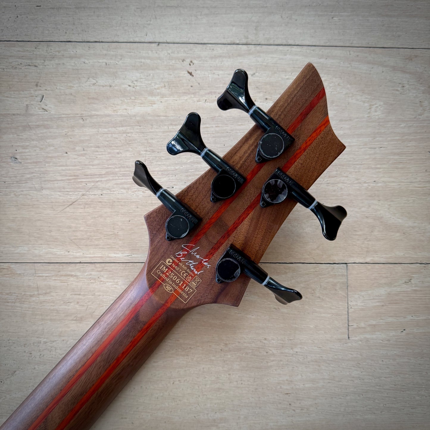 Schecter Charles Berthoud CB-5 5-String Bass See-Thru Black Satin (2873)