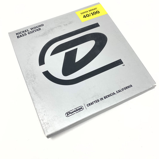Dunlop DBSBN40100 Nickel Wound Super Bright Bass Strings, Light 4-String Set (40-100)