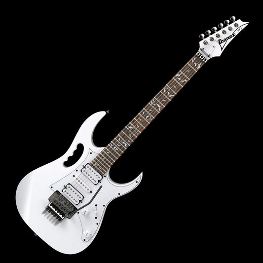 Ibanez JEM Jr. Steve Vai Signature 6-String Electric Guitar, White (JEMJRWH)