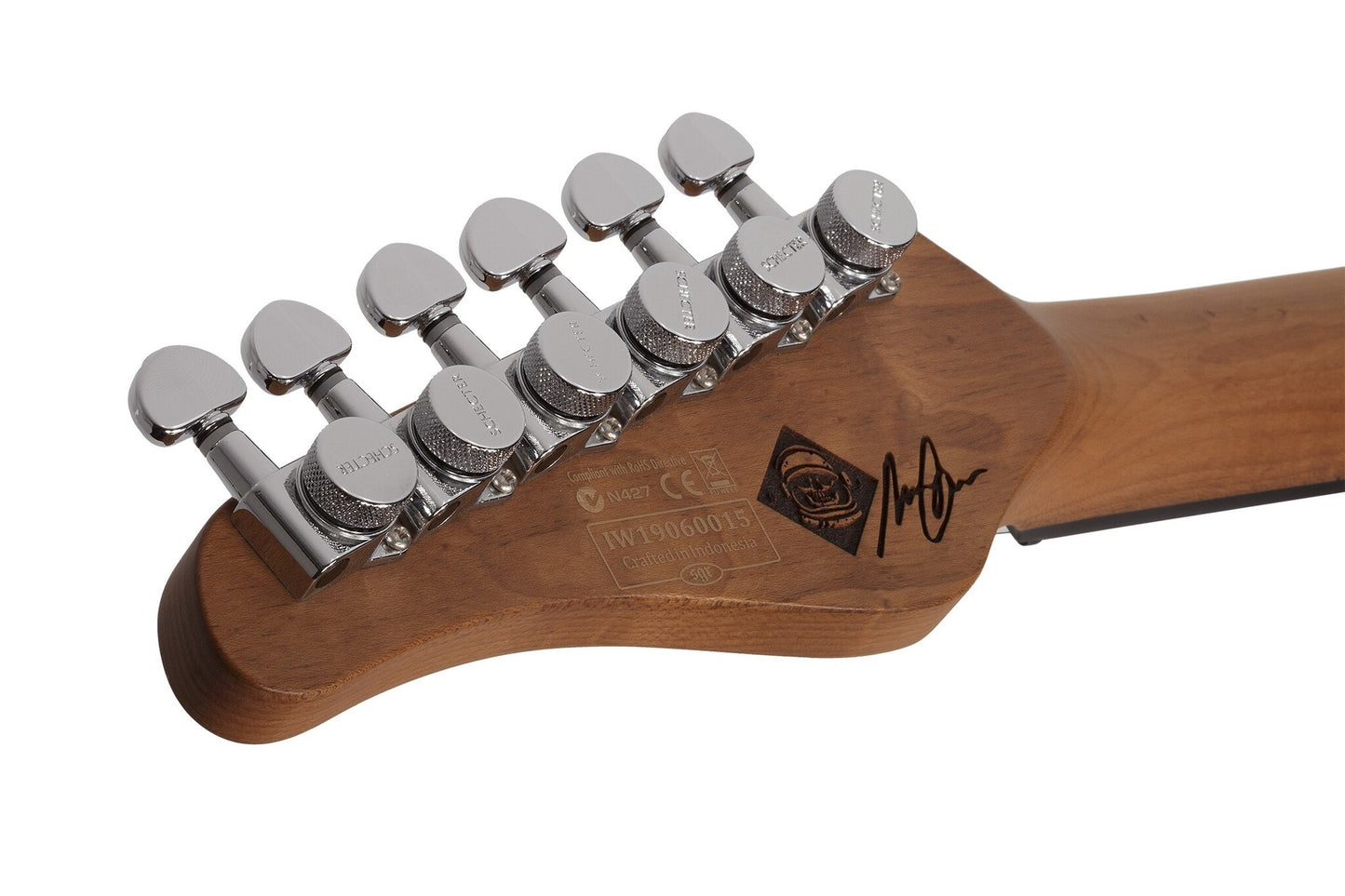 Schecter Nick Johnston Traditional S/S/S Electric Guitar, Atomic Snow (White), Diamond Series