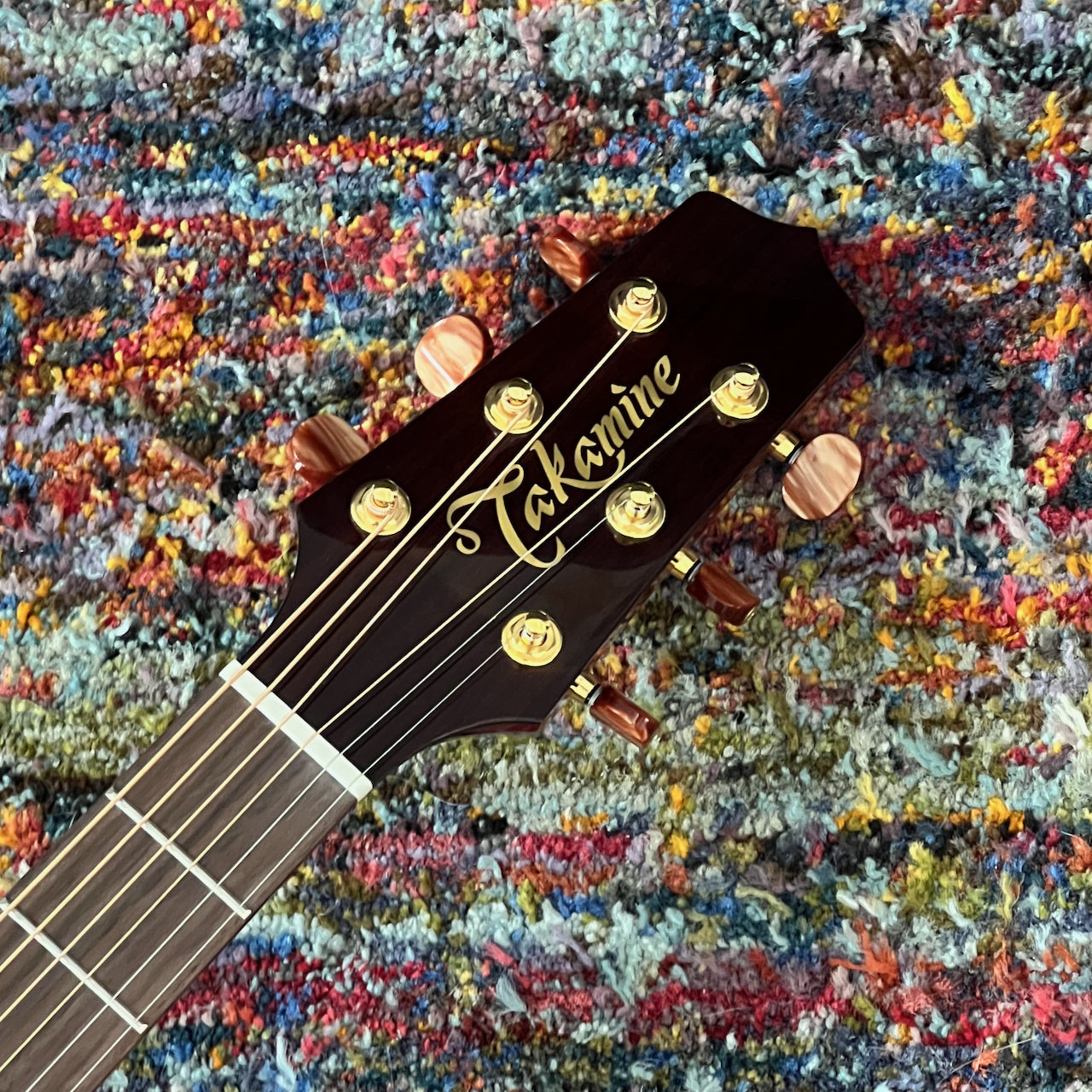 Takamine TSF40C Santa Fe Acoustic with Semi-Hard Case, Turquoise Inlay, Cool Tube Electronics (Made in Japan)
