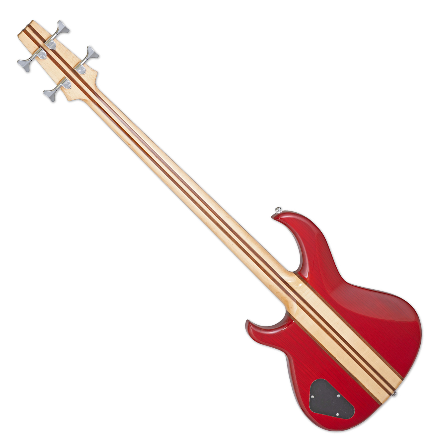 Aria Pro II SB-700 Electric Bass Guitar, Paduak Red Finish (Ash Body, Maple/Walnut Neck) (2024 Reissue)