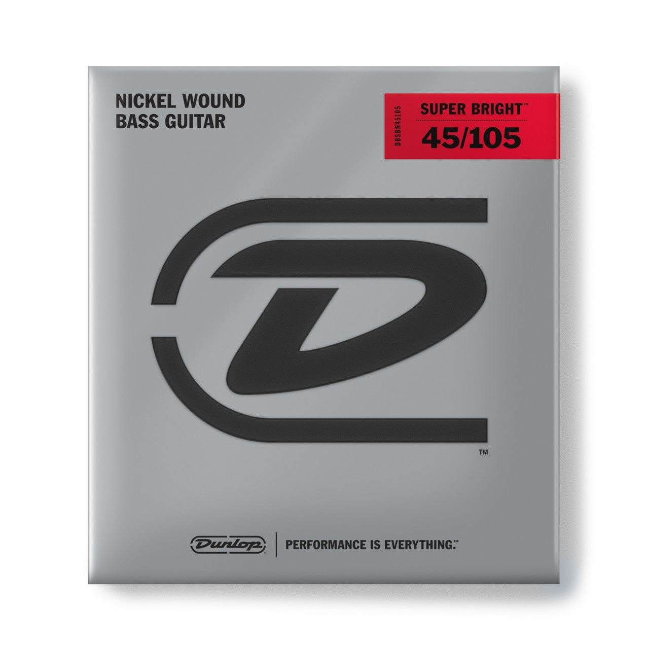 Dunlop DBSBN45105 Nickel Wound Super Bright Bass Strings, Medium 4-String Set (45-105)