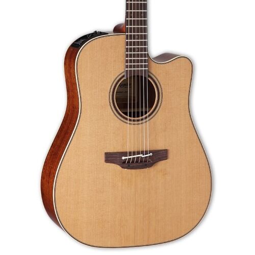 Takamine P3DC Acoustic/Electric Guitar, Cutaway Dreadnought, Pro Series Made in Japan, with Semi-Hard Case