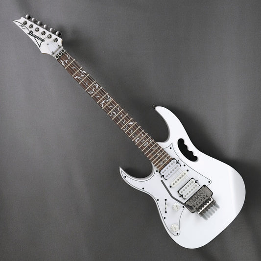 Ibanez JEM Jr. Steve Vai Signature 6-String Electric Guitar, Lefty, White (JEMJRLWH), Left Handed