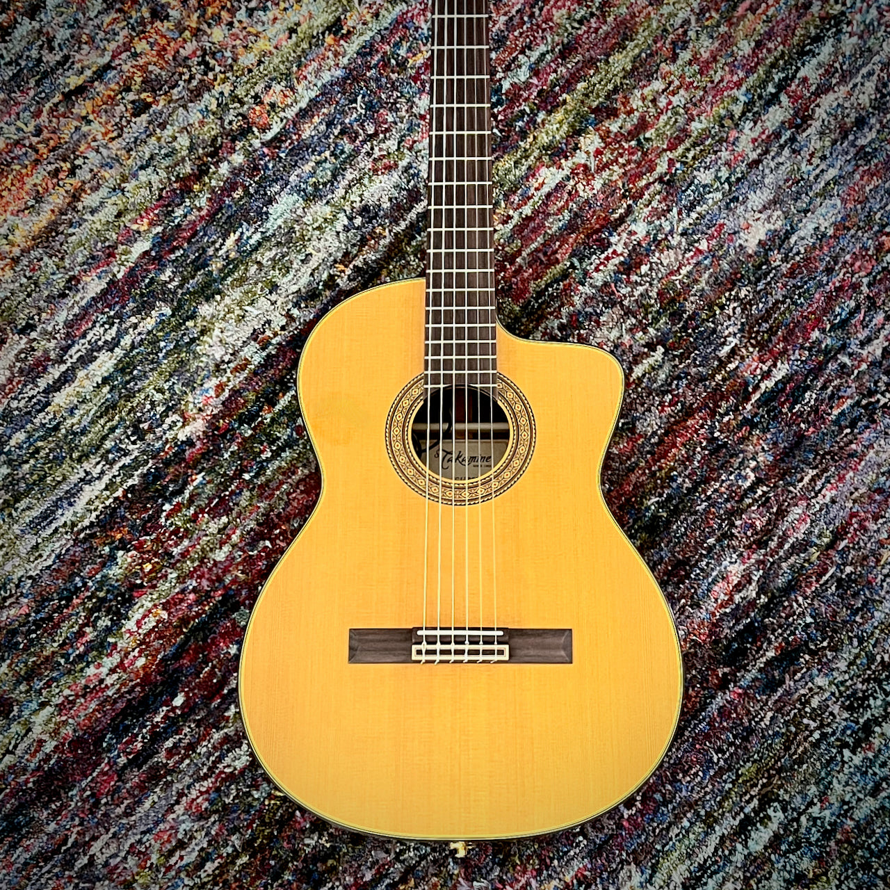 Takamine TC132SC Classical Acoustic Electric Guitar with Cutaway, Solid  Cedar Top, Natural Gloss Finish