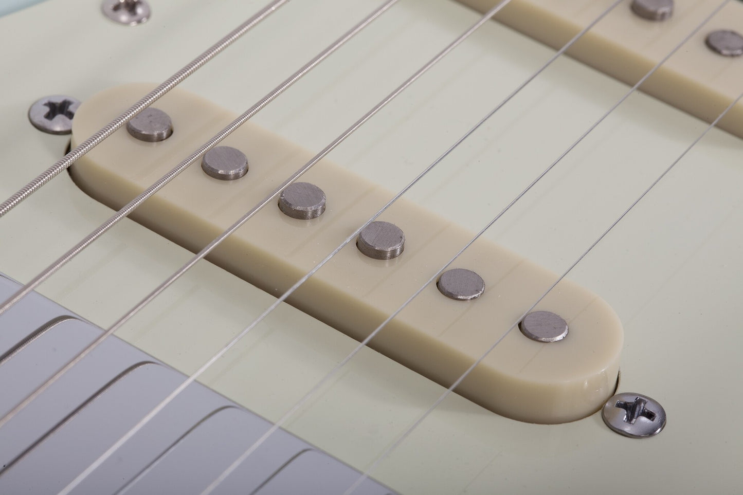 Schecter Nick Johnston Traditional S/S/S Electric Guitar, Atomic Snow (White), Diamond Series