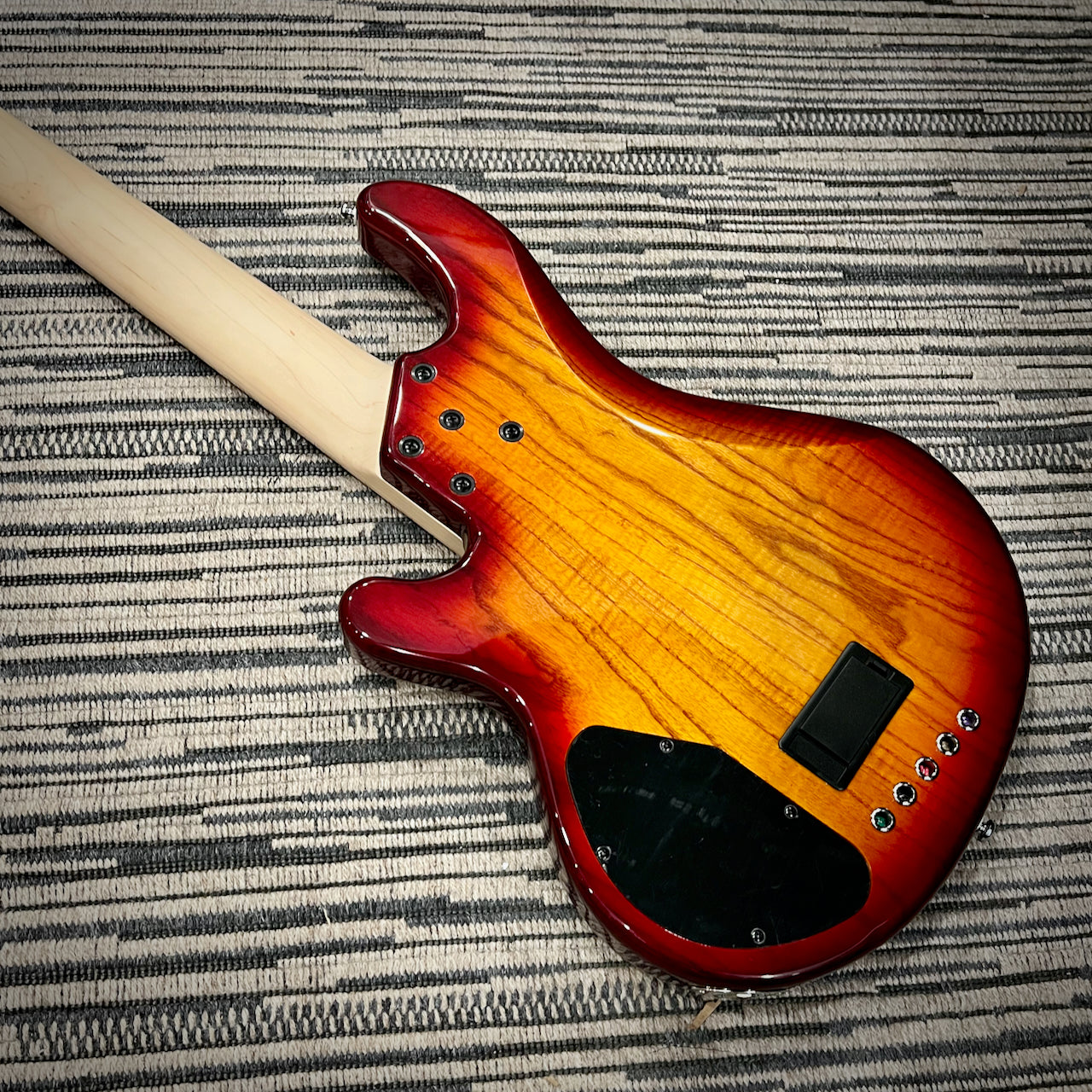 Lakland Skyline 55-02 Deluxe - Honey Burst W Quilted Flame Maple Top and Maple Fingerboard