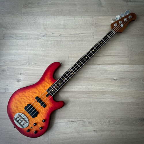 Lakland Skyline 44-02 Deluxe, Active 4-String Bass, Satin Cherry Sunburst, Rosewood Fingerboard