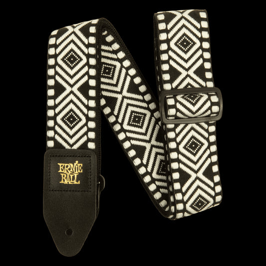 Ernie Ball 5343 Classic Jacquard Guitar Strap/Bass Strap - White Savannah