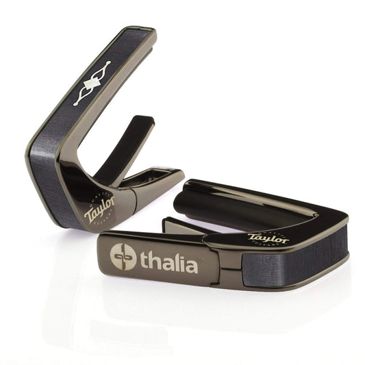 Thalia Guitar Capo - Taylor Officially Licensed (With Taylor Specific Fret Pads) (300 Series Gemstone, Black Chrome)