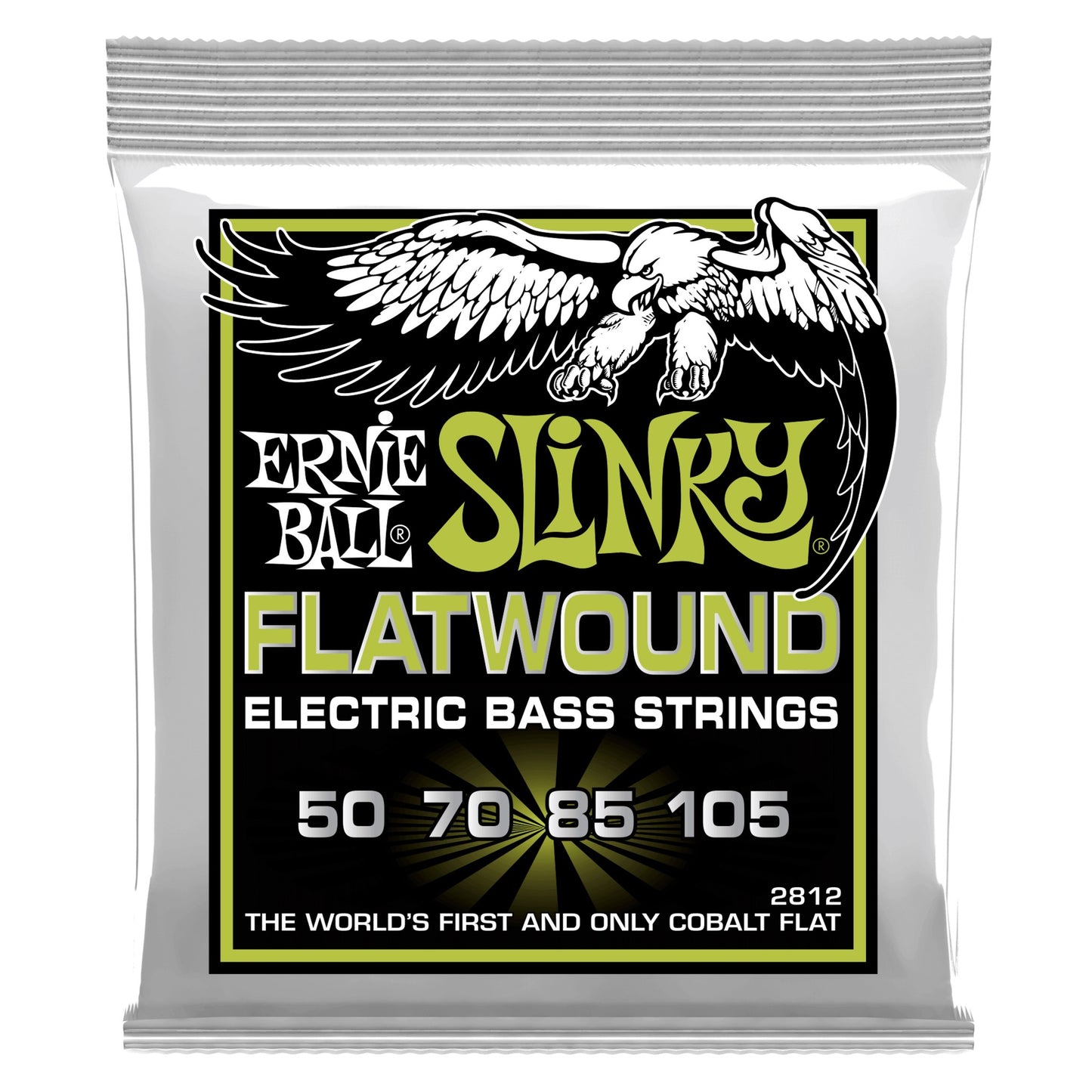 Ernie Ball 2812 Regular Slinky Flatwound Electric Bass Strings (50-105)