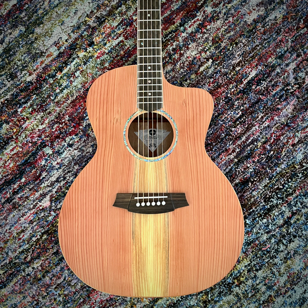 Cole Clark Studio Grand Auditorium Acoustic Guitar - All Australian Redwood Top with Queensland Maple Body (SAN1EC-RDM)