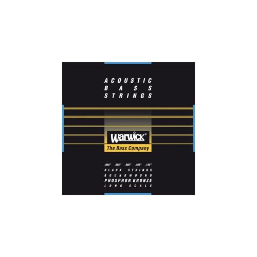 Warwick Black Label Acoustic Bass Strings, 5-String Set (45-135), Phosphor Bronze, Long Scale