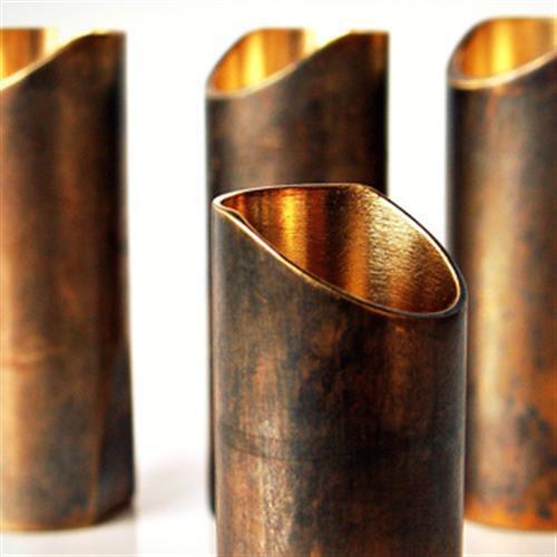 The Rock Slide Aged Brass "Swamp Slide" Guitar Slide - Extra Large (XL), 22.5mm x 59mm - Ring size 11-13