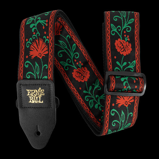 Ernie Ball Classic Jacquard Guitar Strap/Bass Strap - Western Rose