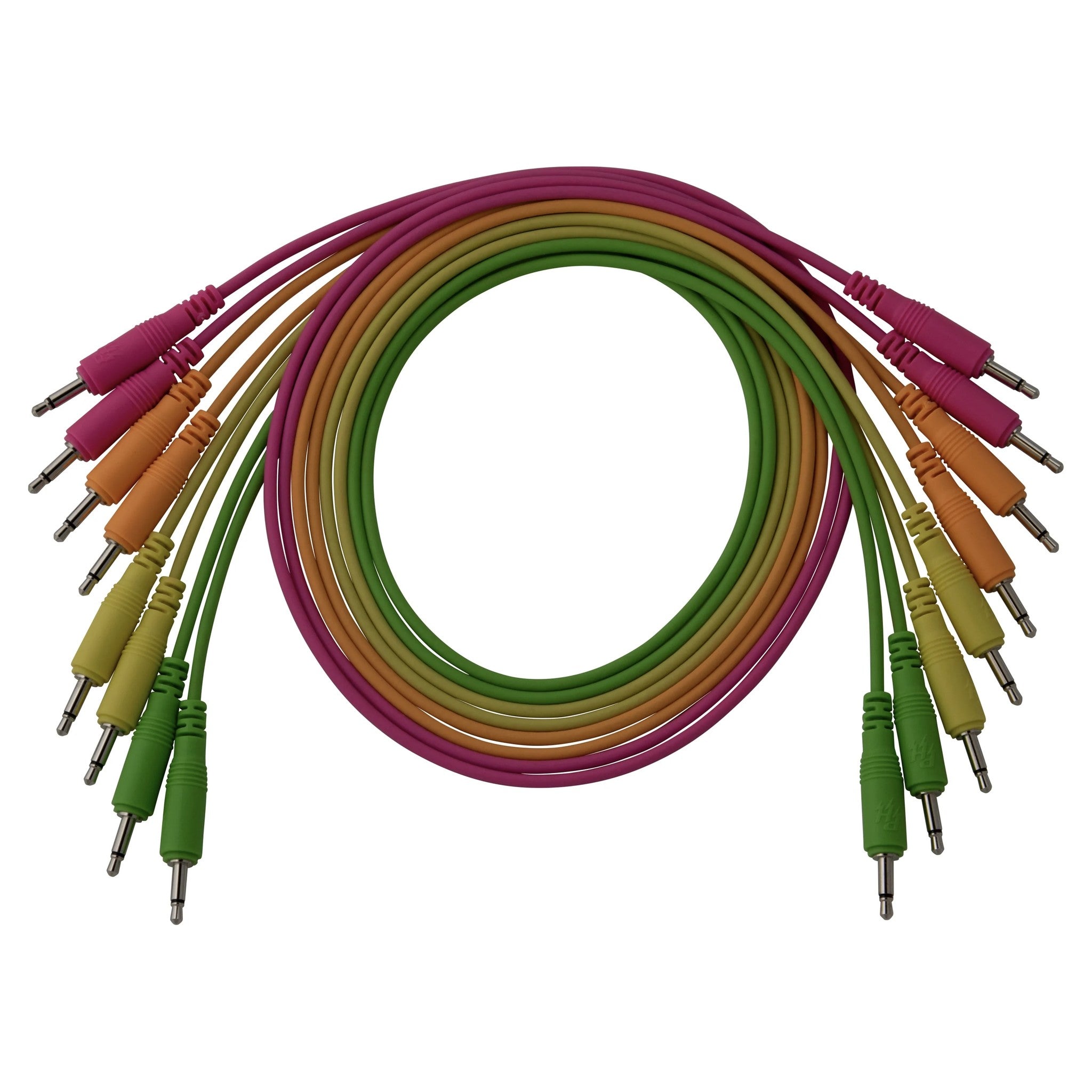 Mono String Pig Hog Pig Patch 3.5mm Mono Synthesizer Patch Cables, 8-Pack of 24