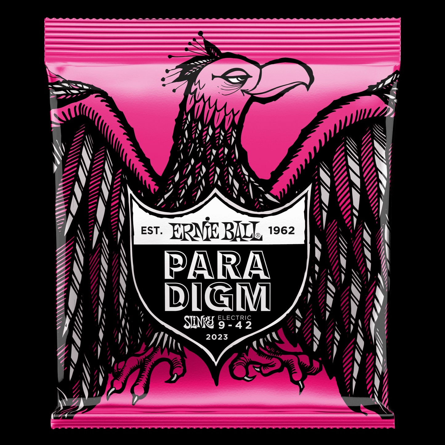Ernie Ball 2023 Super Slinky Paradigm Electric Guitar Strings, 9-42 Gauge