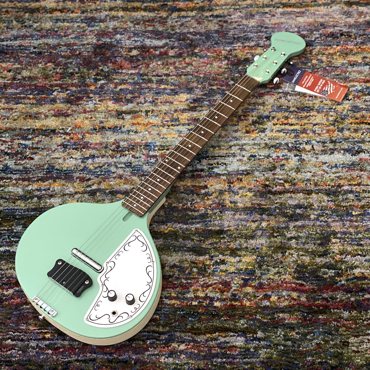 Danelectro Baby Sitar, Vintage Aqua