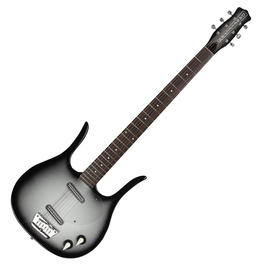 Danelectro Longhorn Baritone - Black Burst (Silver Burst)