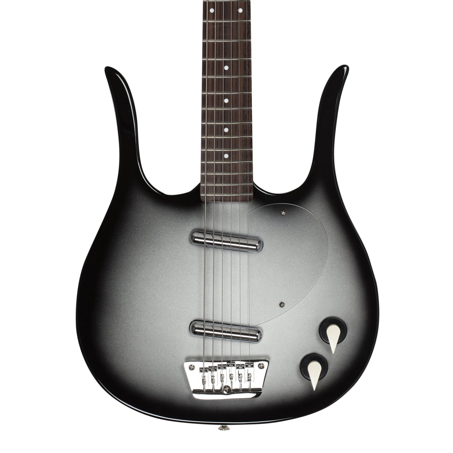Danelectro Longhorn Baritone - Black Burst (Silver Burst)