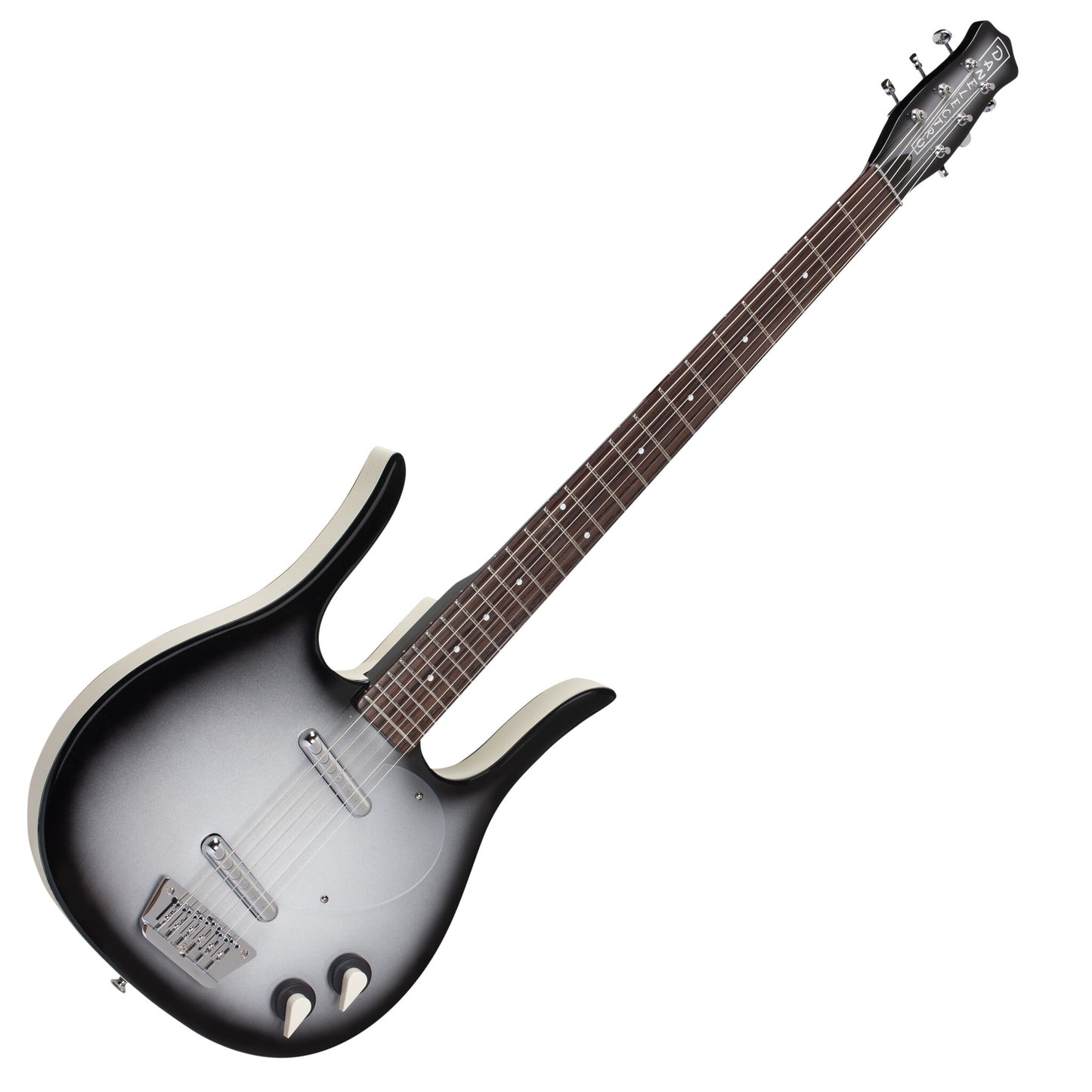 Danelectro Longhorn Baritone - Black Burst (Silver Burst)