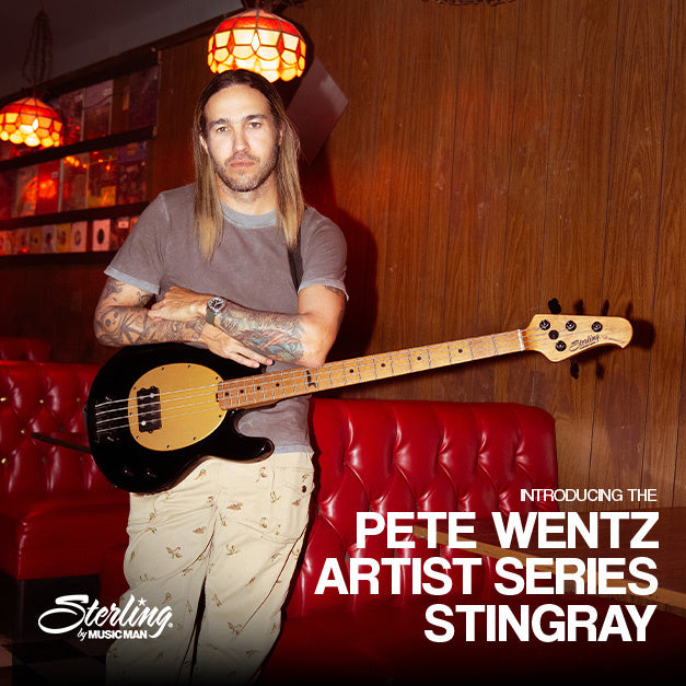 Sterling by Music Man Pete Wentz (Fall Out Boy) Artist Series StingRay Bass