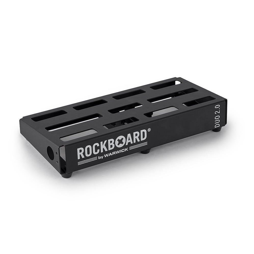 Rockboard DUO 2.0 (5 1/2" x 12 5/8") Pedalboard with Pro Gigbag