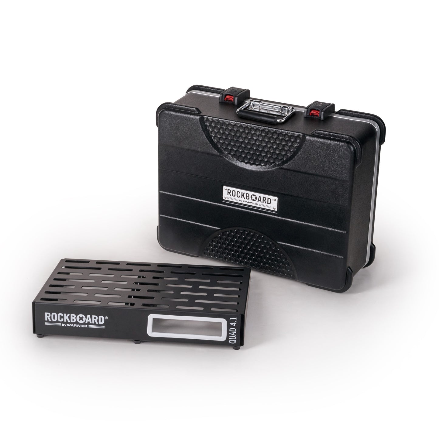 RockBoard QUAD 4.1 Pedalboard with ABS Case (18.5 x 13in) RBO B 4.1 QUAD A