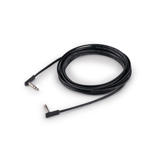 Rockboard Flat Patch TRS Cable, 600 cm / 19.68', Black