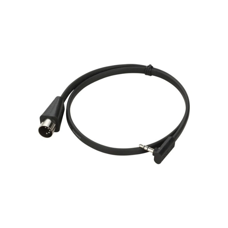 RockBoard Flat MIDI Type A TRS 3.5mm to 5-pin 30 cm (12"), Black