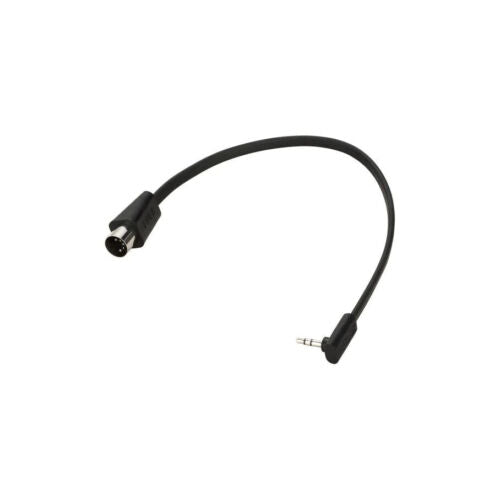 RockBoard Flat MIDI Type B TRS 3.5mm to 5-pin 30 cm (12"), Black (Arturia, Polyend, 1010Music, some Novation)