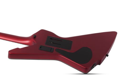 Schecter E-1 FR S Special Edition (3344), with Sustainiac Pickup, Satin Candy Apple Red, Carbon Fiber binding,