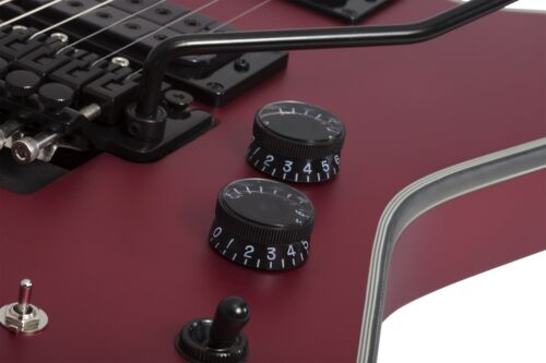 Schecter E-1 FR S Special Edition (3344), with Sustainiac Pickup, Satin Candy Apple Red, Carbon Fiber binding,