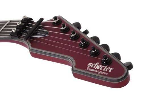Schecter E-1 FR S Special Edition (3344), with Sustainiac Pickup, Satin Candy Apple Red, Carbon Fiber binding,