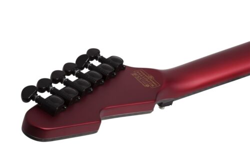 Schecter E-1 FR S Special Edition (3344), with Sustainiac Pickup, Satin Candy Apple Red, Carbon Fiber binding,