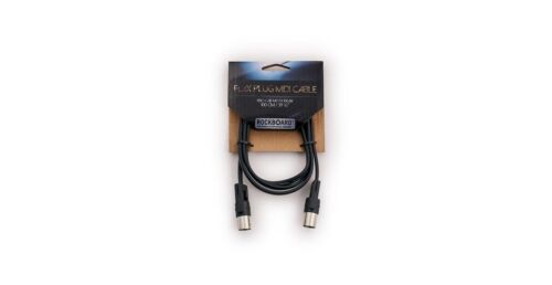 RockBoard FlaX Plug Flat MIDI Cable 100 cm (40 in), Black