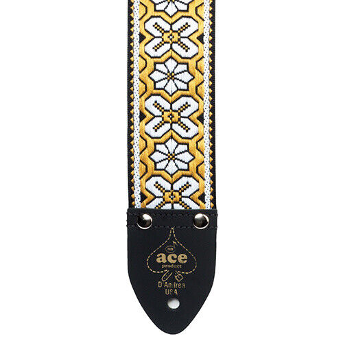 D'Andrea Ace Vintage Reissue Guitar Strap "Greenwich" (Dylan-Inspired)