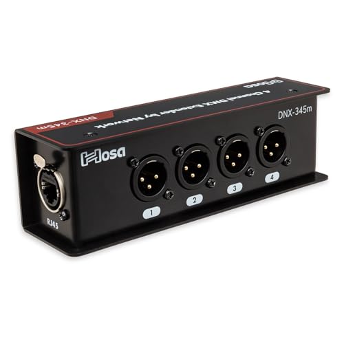 Hosa DNX-345M DMX Extender - 3-pin DMX Male to Ethernet/Cat 5/RJ45