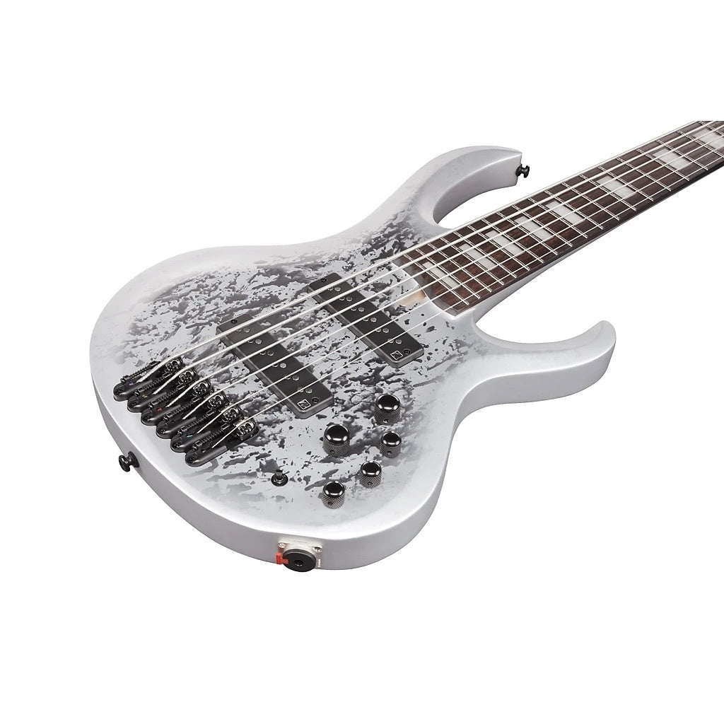 Ibanez 25th-anniversary BTB Standard 6-string Electric Bass Guitar - Silver Blizzard Matte (BTB25TH6SLM)